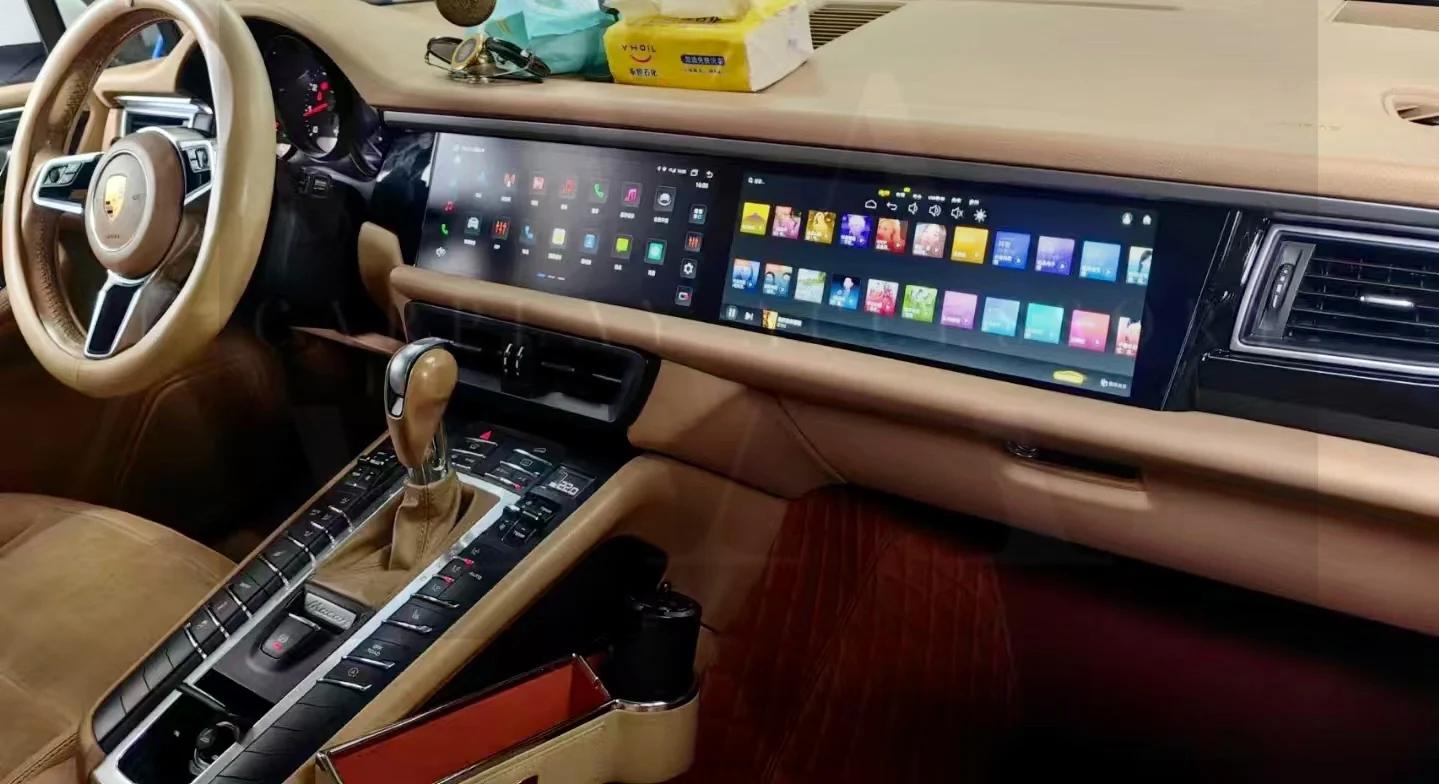 Double Ecran 12.3+12.3 Pouces CarPlay & Android Auto - Porsche Cayenne