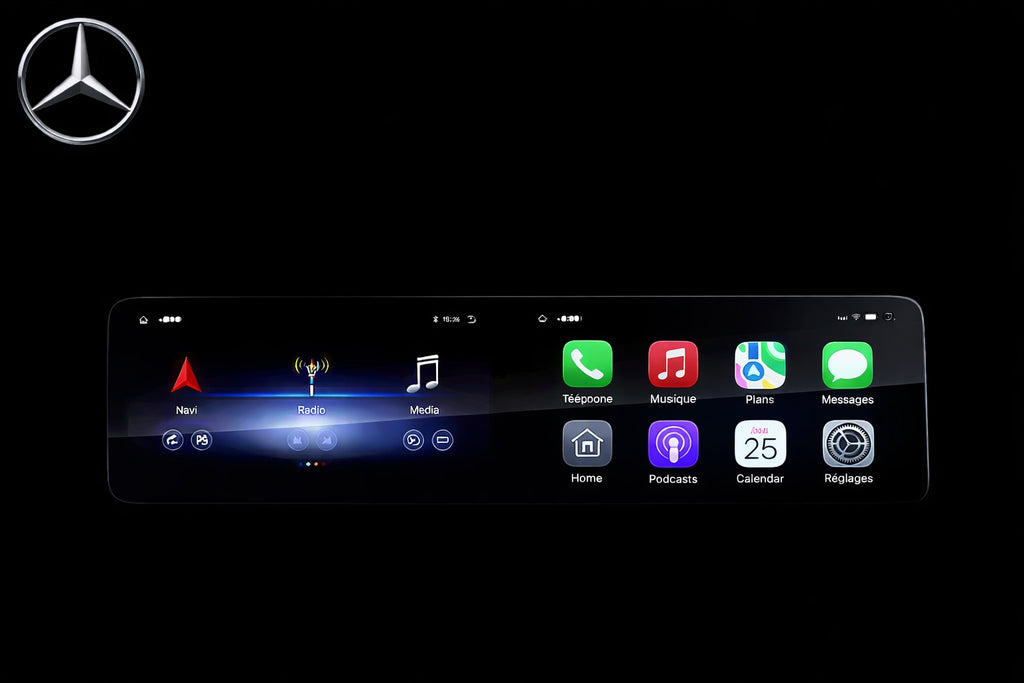 Double Ecran 12.3+12.3 Pouces Mercedes multimédia CarPlay & Android Auto – Classe A/B/CLA/GLA