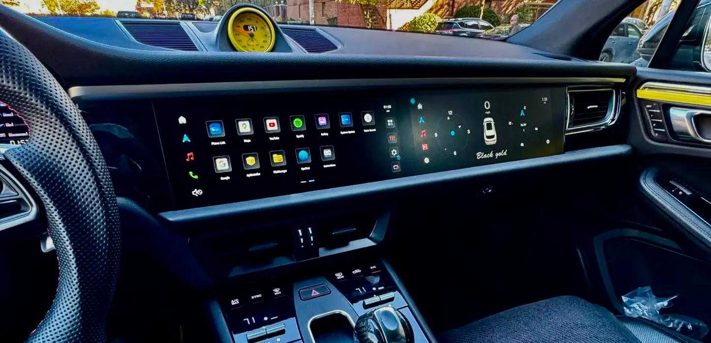 Double Ecran 12.3+12.3 Pouces CarPlay & Android Auto - Porsche Cayenne